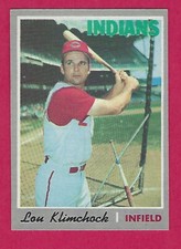 1970 Topps Lou Klimchock # 247 Cleveland Indians - NM