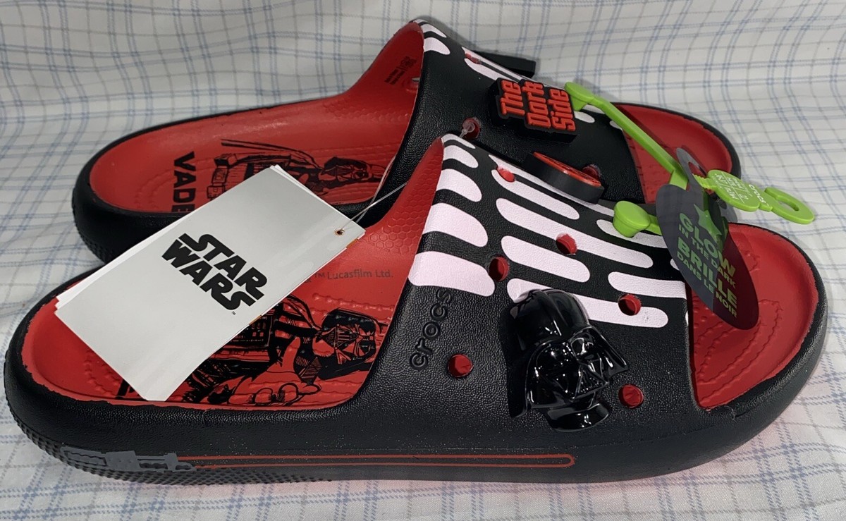 Darth Vader Classic Slide V2 Sandal Glow In The Dark M4-W6  display picture 2