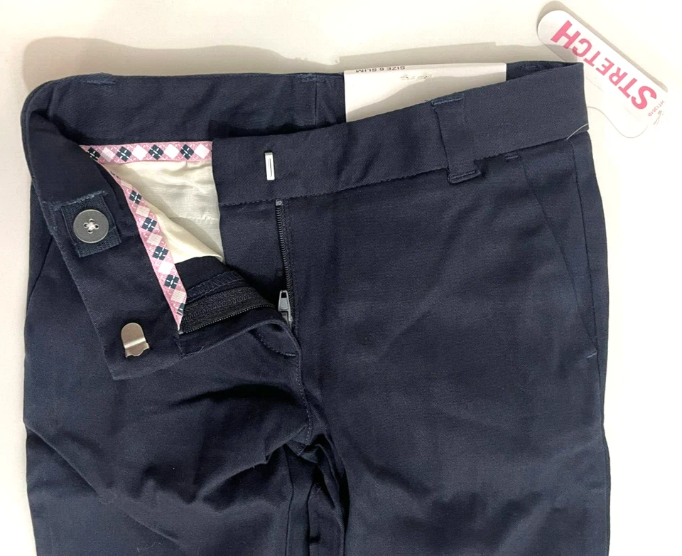 IZOD Slim Fit Shcoolwear Navy Pants Sz 6/XS - Image 3 of 4