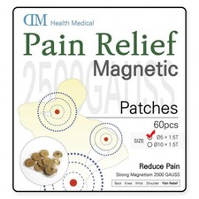 Pain Relief Magnetic Patches 60Pcs Pain Killer 2500GAUSS Magnetic
