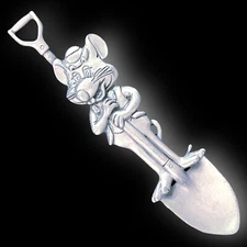 🌟RARE 1983 Vintage ShowBiz Pizza Time Theatre Pewter Shovel Spoon🌟