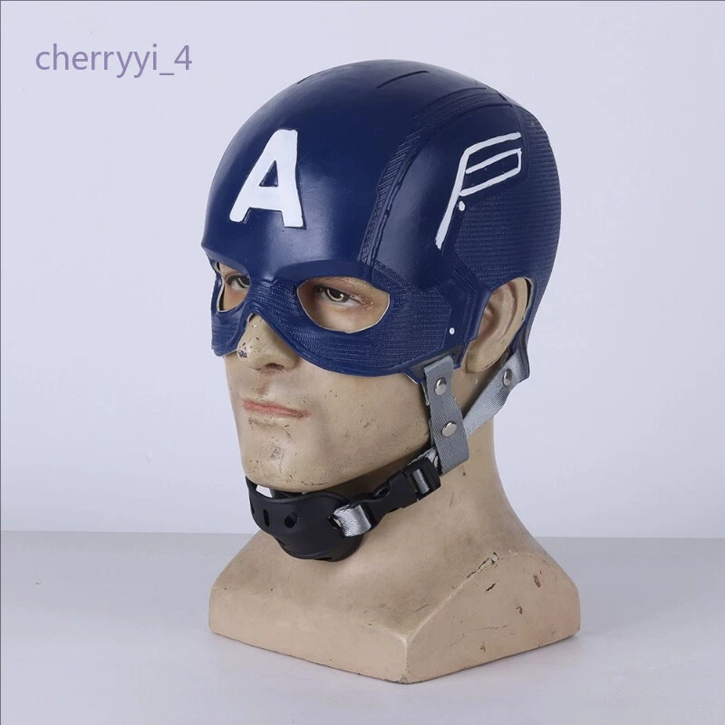 Marvel Capitán América Máscara Casco Juegos con disfraces Halloween Disfraz utilería Hombre Regalo Niño Foto 4 de 4