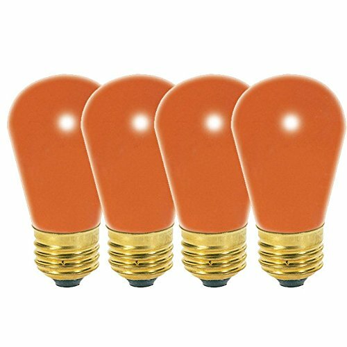 Satco S3964 11W 130V S14 Ceramic Orange E26 Base - 4 bulbs/PK - Picture 1 of 1