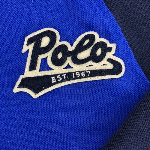 Polo Ralph Lauren Unisex Kids 5 Blue Full Zip Long Sleeve Varsity Sweater Jacket - Picture 4 of 5