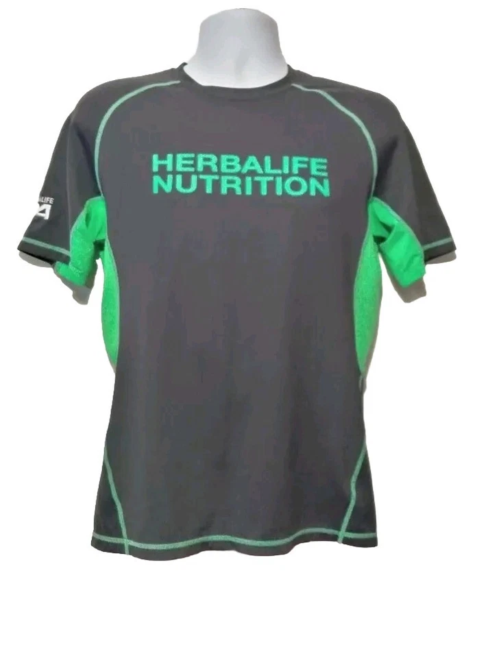 Camiseta Marca Herbalife Unisex Color Gris Y Verde Talla M Foto 2 de 4