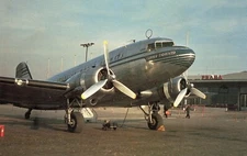 Pan American World Airways DC-3 NC79009 @ Prague - postcard