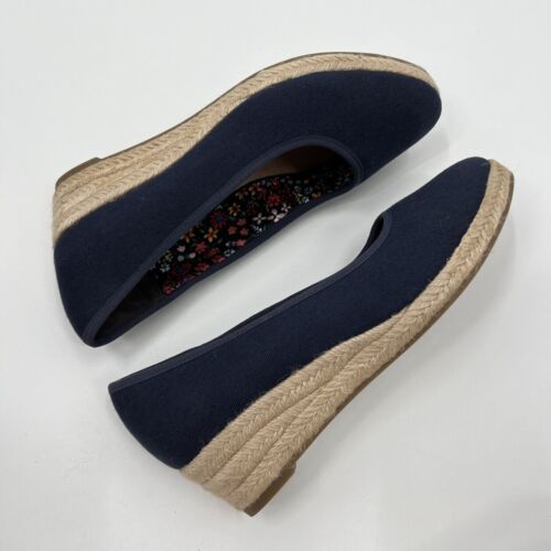 Life Stride NUOVO zeppe blu karma 8 larghe espadrilla blu navy - Foto 4 di 8