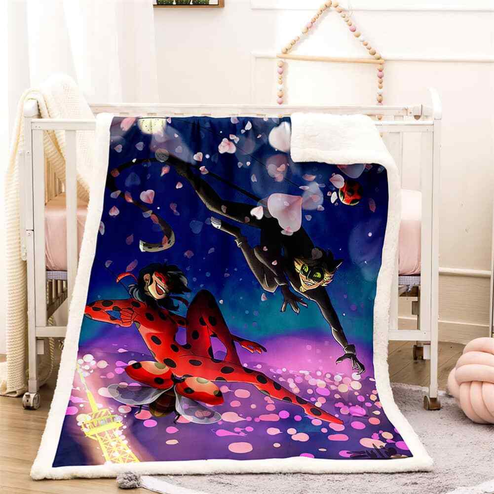 Romantic Lovers Dance Happily 3D Warm Plush Fleece Blanket Picnic