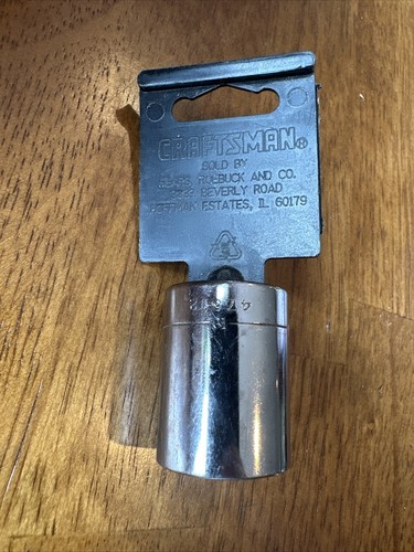 Craftsman Tools 47515 1-1/16in. 12 Pt G 1/2" Drive Chrome Socket No Marks USA - 第 2/3 張圖片