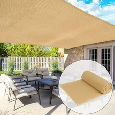 Shade Cloth Fabric Roll Cut-to-Size Windscreen Dust Suppression forPatio Privacy
