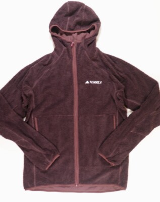 ADIDAS TERREX TECHROCK REVERSIBLE HIGH PILE FLEECE HOODED JACKET IB1866 - HERREN M