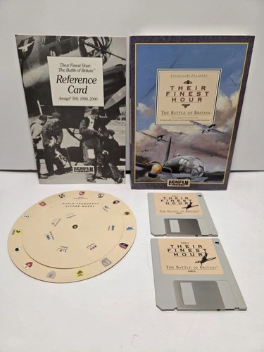 Their Finest Hour The Battle of Britain w Manual & Inserts 3.5" Commodore Amiga