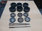 Original Vintage Tonka Truck Wheels and Tires Set Of 6  (Parts)