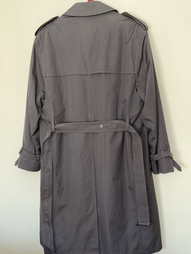 Vintage Silver Cloud Men’s Trench Coat 40S - Faux Fur Lined - Belted - Picture 7 of 7