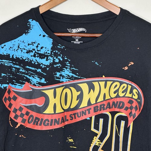 Hot Wheels Shirt Herren Medium schwarz T-Shirt Grafik Tee Rennwagen Hybrid Bekleidung - Bild 3 von 5