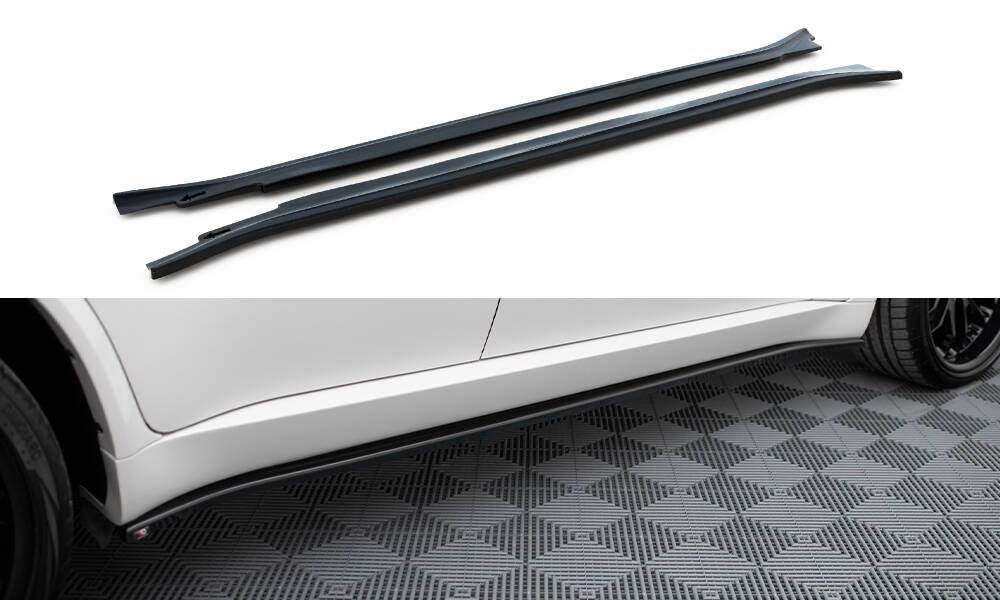 Diffuseur de bas de caisse BMW X5 E70 Facelift M-Pack Maxton Noir Brillant original