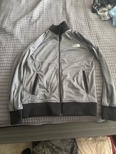 The North Face Men's Full Zip Track Jacket w/ Zip Pockets Gray/Black S