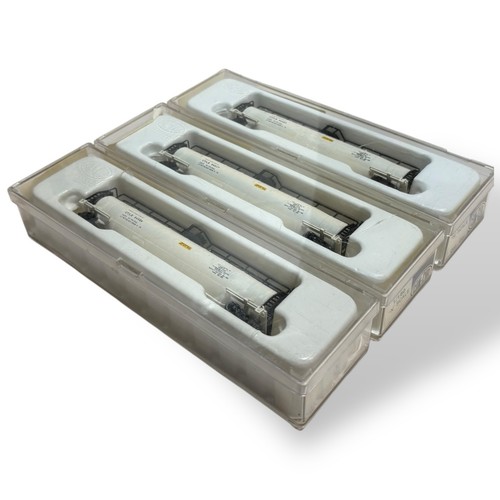 Lote de 3 vagones cisterna Con-Cor escala N 60’ GATX 96584 blanco UTLX 001-556102-4 3x | Zustand: Used