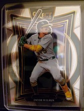 2025 Panini Select - Concourse Jacob Wilson #56 Silver Prizm (RC) Oakland A's