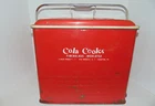 Vintage 1950's Red Cola Cooler Poloron Products Fiberglass Insulated