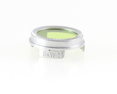 B+W Farbfilter Effektfilter Steckfilter color filter 19mm 19 mm Grün green Etui