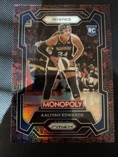 Aaliyah Edwards #13 Prizm Monopoly Classic Icons WNBA 2024 Washington Mystics RC