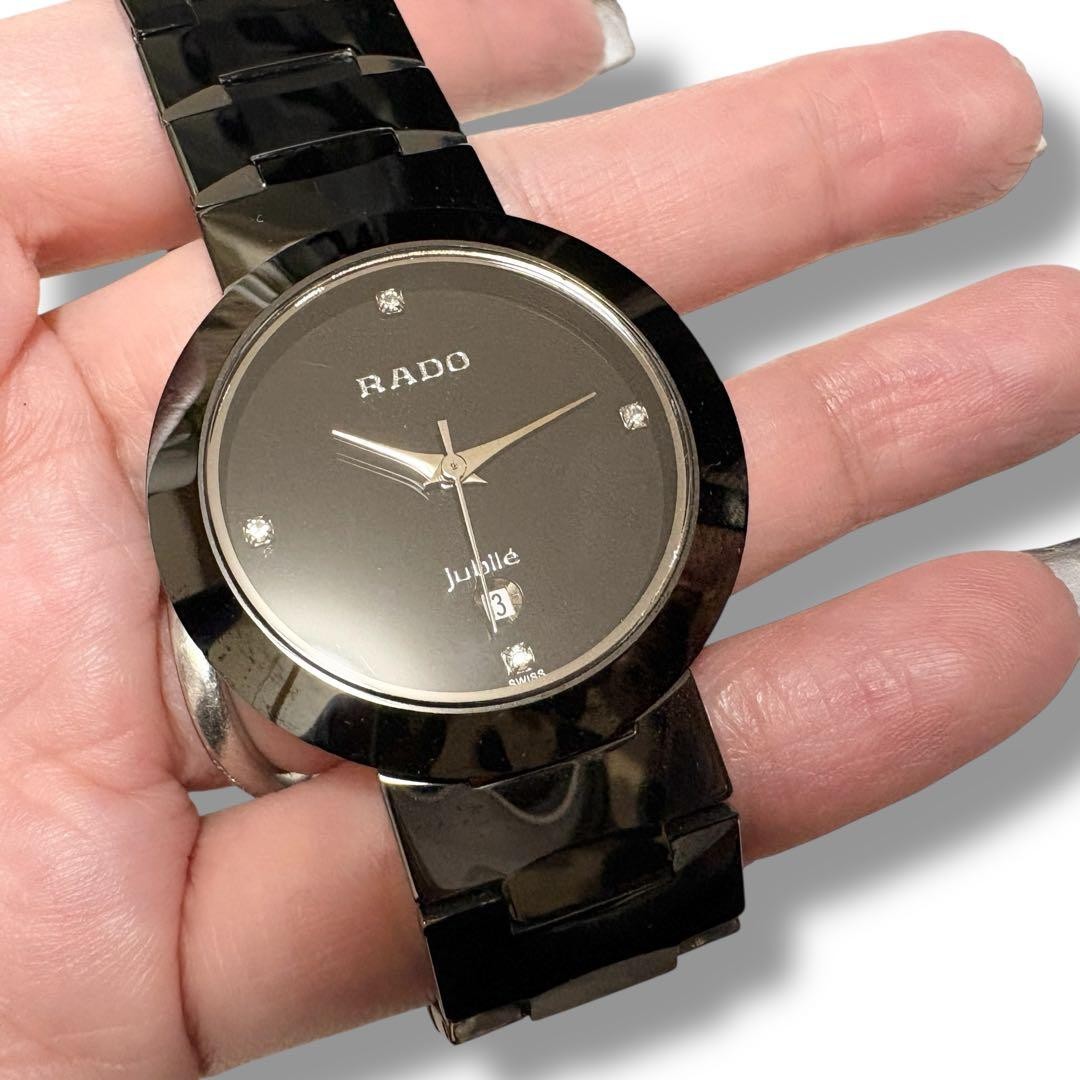 【ジャンク品】RADO jubile メンズ腕時計 Rado Jubile Quartz Mens Wristwatch Analog Timepiece 18.5cm wrist