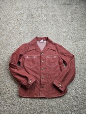 Vintage Billy The Kid Western Shirt Boys 12 Red Snap Front Long Sleeve 70s