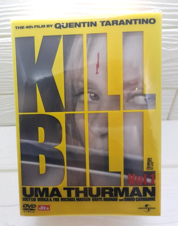 Kill Bill Japan DVD Box Vol.1 Opened Vol.2 Sealed w/Be@rbrick Uma Thurman Limite Foto 2 de 4