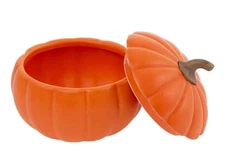 Boston International - Small Pumpkin Serving Bowl & Lid - Orange