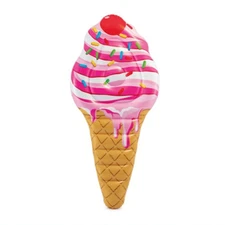 Multicolor Inflatable Ice Cream Pool Float Mat For Kids And Adults 88X42 Inches