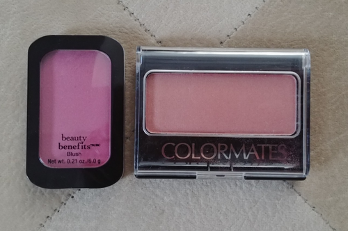 Colormates & Beauty Benefits Pressed Powder Blush Cheek Face Makeup Plum Tan Cin - Picture 17 of 18