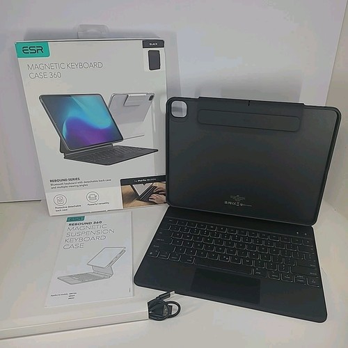 ESR Magnetic Keyboard Case Rebound Series 360 For IPad Pro 13 2024 Black - Picture 2 of 13