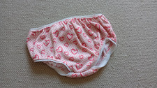 BABW Build a Bear Clothes Red Heart Dot Print Knit Panties Underwear