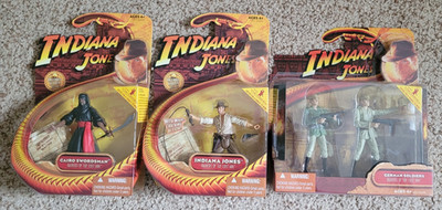 Indiana Jones Raiders Lost Ark Lot of 3-Cairo Swordsman, Indy,German Soldiers NS