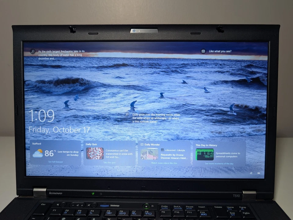 15" Lenovo ThinkPad T510 — i7-M620 • 8GB RAM • 256GB SSD • NVIDIA Graphics • DVD - Image 2 of 4