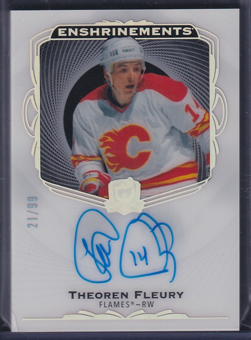 THEOREN FLEURY - 2021 The Cup Enshrinements Auto #E-TF, /99