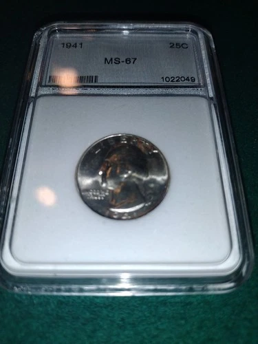 1941 Washington Quarter Silver  Beautiful Coin See Pics Very high grade BU+++