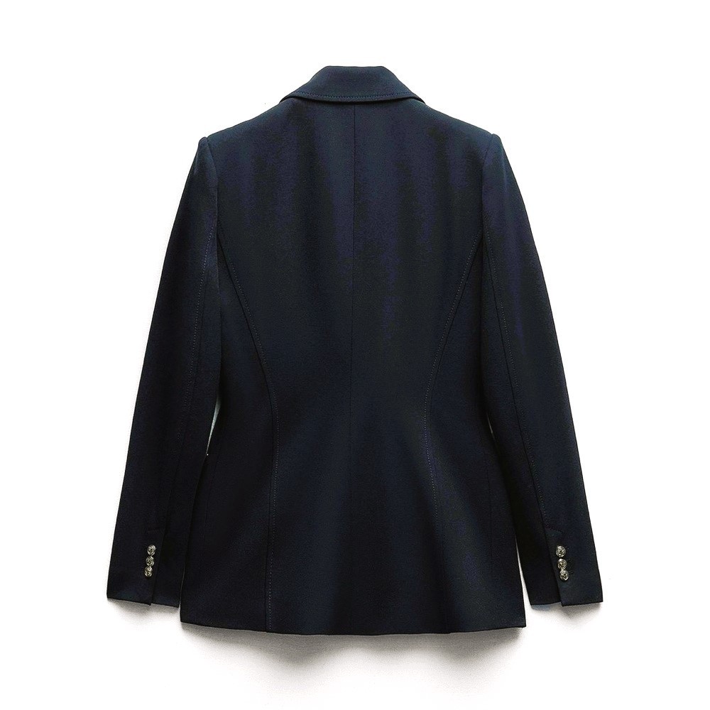 NWT ZARA NAVY BLUE TAILORED DOUBLE-BREASTED BLAZER, SZ XL | eBay