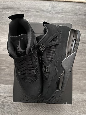 Size 9.5 - Air Jordan 4 Retro 2025 Black Cat | eBay