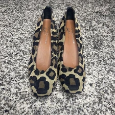 Donald J Pilner cheetah print kitten heels women’s 7 narrow mob wife 