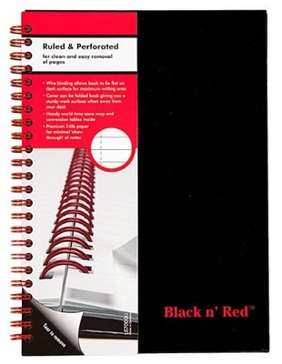 Black N Red L67000 Wirebound Notebook 70 Sheets A5 24lb White