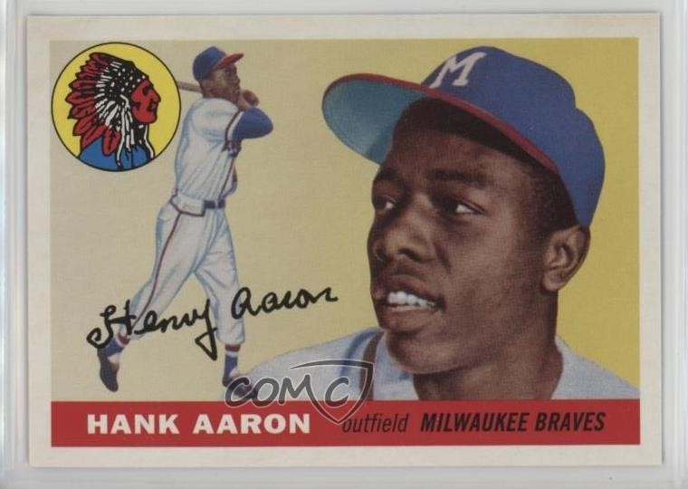 2019 Topps Iconic Card Reprints Hank Aaron #ICR-46 HOF 04br