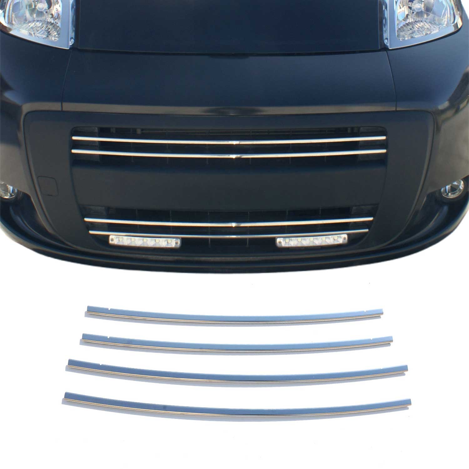 Moulure de grille de calandre pour Fiat Fiorino accessoire de carrosserie chromé 4Pcs