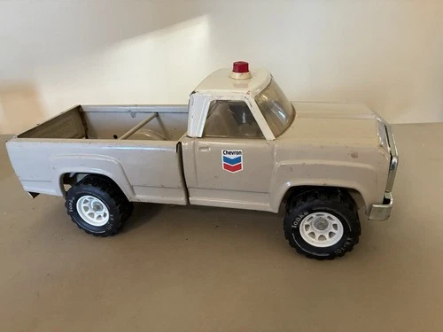 Vintage Tonka Tan Pressed Steel Chevron Pickup NM