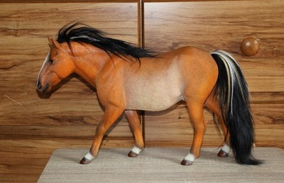 JXK 1/6 scale Mongolian Horse Model Version 1, walking bay roan, in USA
