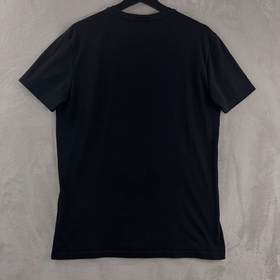 Camiseta Roberto Cavalli Para Hombre Talla XL Negra Serpiente Ancla Rosas Gráfico Camiseta Foto 2 de 4