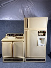 Vintage 1977 Little Tikes Efficiency Kitchen Set Refrigerator Sink Dishwasher