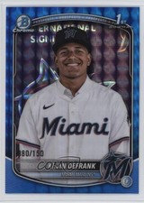 2025 Bowman Chrome Prospects Blue Geometric Refractor 80/150 Kevin Defrank 1i7n