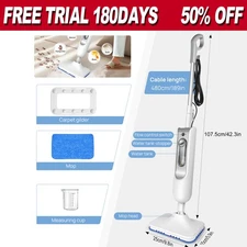 1500W Hot Steam Mop Steam Cleaner Floor Carpet Window Washer Hand Steamer 400ml